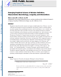 Cover page: The Emerging Empirical Science of Wisdom: Definition, Measurement, Neurobiology, Longevity, and Interventions.