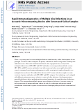 Cover page: Rapid immunodiagnostics of multiple viral infections in an acoustic microstreaming device with serum and saliva samples