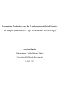 Cover page of Privatization, Technology, and the Transformation of Global Security:&nbsp;An Analysis of International Legal and Normative and Challenges