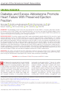 Cover page: Diabetes and Excess Aldosterone Promote Heart Failure With Preserved Ejection Fraction