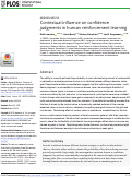 Cover page: Contextual influence on confidence judgments in human reinforcement learning