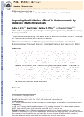 Cover page: Improving the distribution of Doxil® in the tumor matrix by depletion of tumor hyaluronan