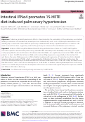 Cover page: Intestinal IFNα4 promotes 15-HETE diet-induced pulmonary hypertension.