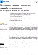 Cover page: Multi-Institutional Retrospective Case-Control Study Evaluating Clinical Outcomes of Foals with Small Intestinal Strangulating Obstruction: 2000-2020.