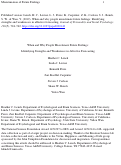 Cover page: When and Why People Misestimate Future Feelings: Identifying Strengths and Weaknesses in Affective Forecasting