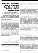 Cover page: Phocine Distemper Virus in Northern Sea Otters in the Pacific Ocean, Alaska, USA - Volume 15, Number 6—June 2009 - Emerging Infectious Diseases journal - CDC