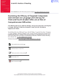 Cover page: Examining the Efficacy of Targeted Component Interventions on Language and Literacy for Third and Fourth Graders Who are at Risk of Comprehension Difficulties