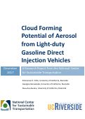 Cover page: Cloud Forming Potential of Aerosol from Light-duty Gasoline Direct Injection Vehicles