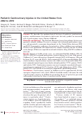 Cover page: Pediatric Genitourinary Injuries in the United States from 2002 to 2010