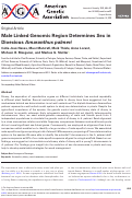 Cover page: Male linked genomic region determines sex in dioecious Amaranthus palmeri