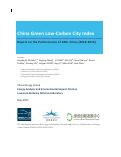 Cover page: China Green Low-Carbon City Index