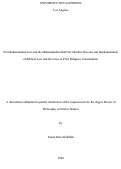 Cover page: Pre-Muḥammadan Law and the Muḥammadan Sharī‘ah: Muslim Theories and Implementation of Biblical Law and the Laws of Prior Religious Communities