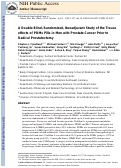 Cover page: A Double-Blind, Randomized, Neoadjuvant Study of the Tissue Effects of POMx Pills in Men with Prostate Cancer Before Radical Prostatectomy