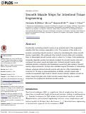 Cover page: Smooth Muscle Strips for Intestinal Tissue Engineering