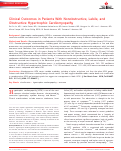 Cover page: Clinical Outcomes in Patients With Nonobstructive, Labile, and Obstructive Hypertrophic Cardiomyopathy