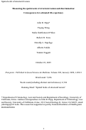 Cover page of Measuring the spatial scale of structural racism and discrimination: Consequences for estimated life expectancy