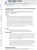 Cover page: Correlates of Treatment Readiness Among Formerly Incarcerated Homeless Women