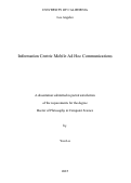 Cover page: Information Centric Mobile Ad Hoc Communications