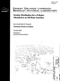 Cover page: Density Distribution for a Polymer Absorbed at an Oil-Water Interface