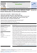 Cover page: Feasibility of Gastrografin Use for Adhesive Small Bowel Obstruction in Low-Income Countries