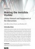 Cover page: Making the Invisible Visible: Library Outreach and Engagement at the Intersections