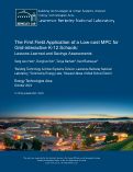 Cover page: The first field application of a low-cost MPC for grid-interactive K-12 schools: Lessons-learned and savings assessment