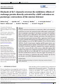 Cover page: Blockade of Kv7 channels reverses the inhibitory effects of exchange protein directly activated by cAMP activation on purinergic contractions of the murine detrusor