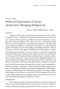 Cover page: Political Trajectories of Asian Americans: Bringing Religion In