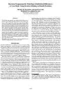 Cover page: Bayesian Nonparametric Modeling of Individual Differences: A Case Study Using Decision-Making on Bandit Problems