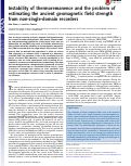 Cover page: Instability of thermoremanence and the problem of estimating the ancient geomagnetic field strength from non-single-domain recorders