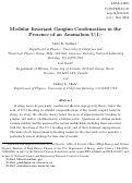 Cover page: Modular invariant gaugino condensation in the presence of an anomalous U(1)*