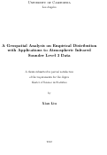 Cover page: A Geospatial Analysis on Empirical Distribution with Applications to Atmospheric Infrared Sounder Level 3 Data