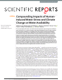 Cover page: Compounding Impacts of Human-Induced Water Stress and Climate Change on Water Availability.