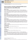 Cover page: Ductal carcinoma in situ (DCIS): posttreatment follow-up care among Latina and non-Latina White women