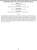 Cover page: Bayesian Item Response Model with Condition-specific Parameters for Evaluatingthe Differential Effects of Perspective-taking on Emotional Sharing