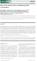 Cover page: Role of the satiety factor oleoylethanolamide in alcoholism