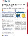 Cover page: Considering the Effects of Microbiome and Diet on SARS-CoV‑2 Infection: Nanotechnology Roles