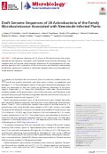 Cover page: Draft Genome Sequences of 28 Actinobacteria of the Family Microbacteriaceae Associated with Nematode-Infected Plants