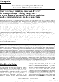 Cover page: Can veterinary medicine improve diversity in post-graduate training programs? Current state of academic veterinary medicine and recommendations on best practices.