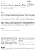 Cover page: PolyMorphine provides extended analgesic-like effects in mice with spared nerve injury