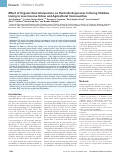 Cover page: Effect of Organic Diet Intervention on Pesticide Exposures in Young Children Living in Low-Income Urban and Agricultural Communities