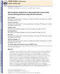 Cover page: Neurocognitive Impairment is Associated with Lower Health Literacy Among Persons Living with HIV Infection