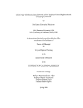 Cover page: A Case Study of Pedestrian Space Networks in Two Traditional Urban Neighbourhoods, Copenhagen, Denmark