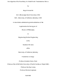 Cover page: Investigation of the Feasibility of a Small Scale Transmutation Device