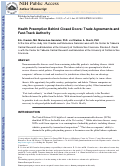 Cover page: Health preemption behind closed doors: trade agreements and fast-track authority.