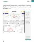 Cover page: Visco-Node-Pore Sensing: A Microfluidic Rheology Platform to Characterize Viscoelastic Properties of Epithelial Cells