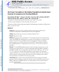 Cover page: Intraocular lens power calculation in the elderly population using the Kane formula in comparison with existing methods.