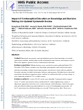 Cover page: Impact of Contraceptive Education on Knowledge and Decision Making: An Updated Systematic Review.