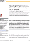 Cover page: DNA Sequence Variants in the Five Prime Untranslated Region of the Cyclooxygenase-2 Gene Are Commonly Found in Healthy Dogs and Gray Wolves