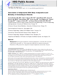 Cover page: Association of Adiponectin With Body Composition and Mortality in Hemodialysis Patients